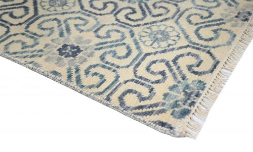 Hand Knotted Ikat Rug 7'11